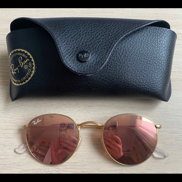 Pink and Gold Ray Bans - Picture 1 of 2